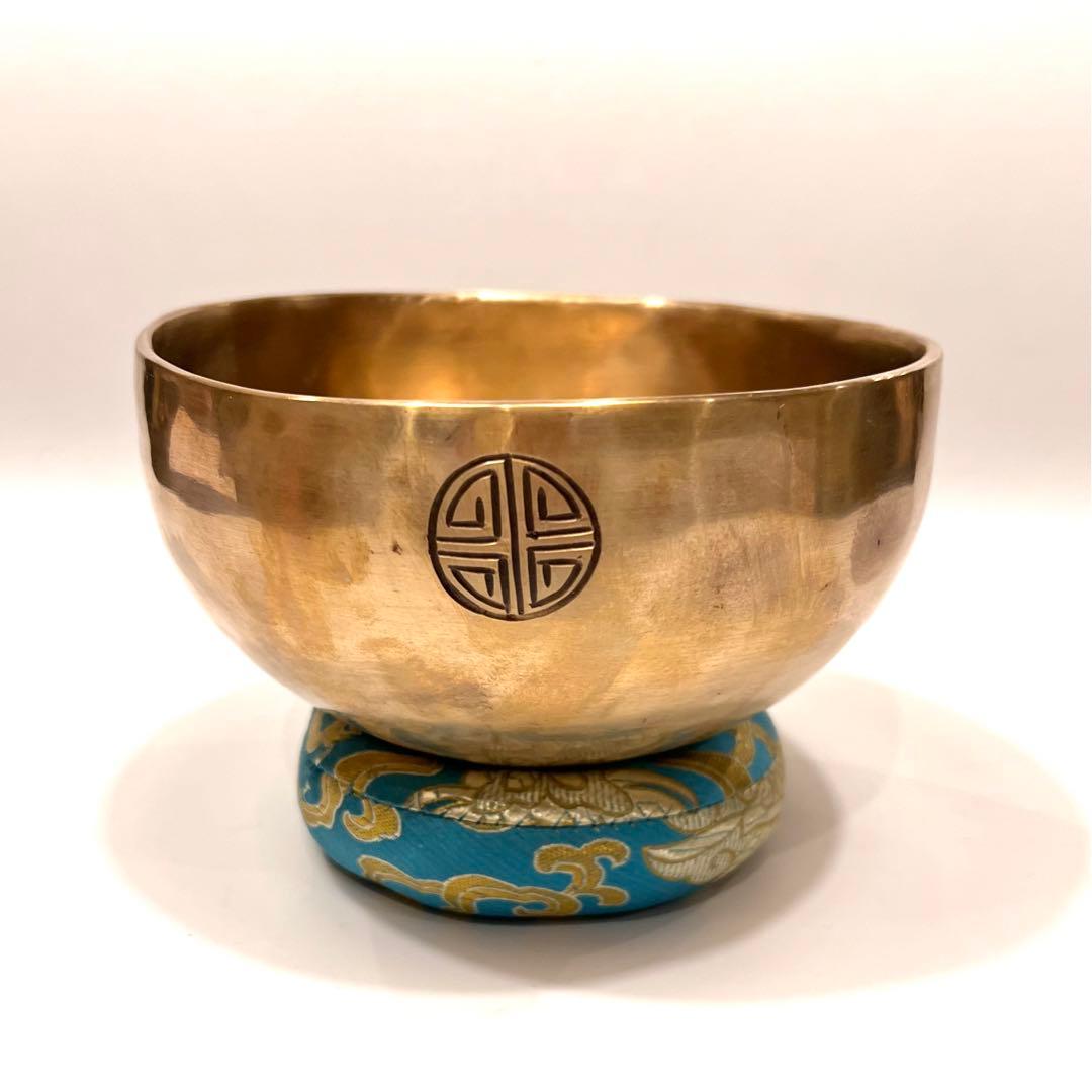 シンギングボウル フルムーン マットゴールド 14cm F音