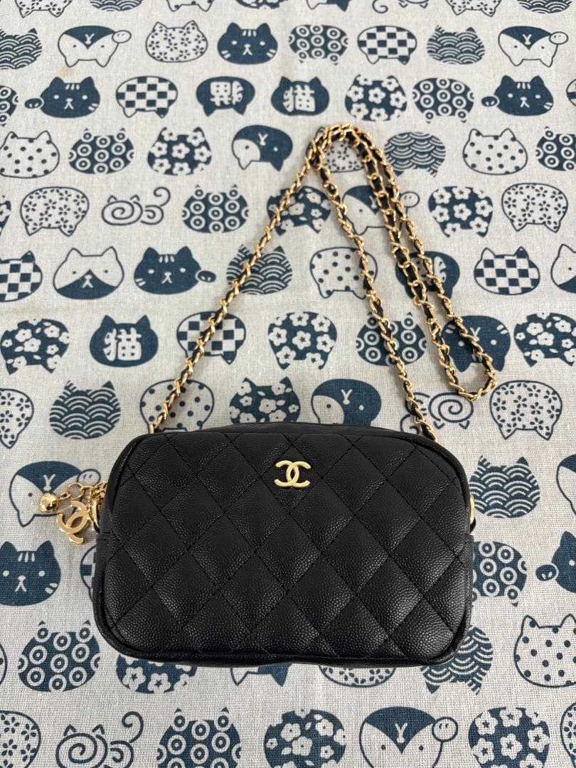 ☆大人気☆ブラック キルティング ショルダーバッグ