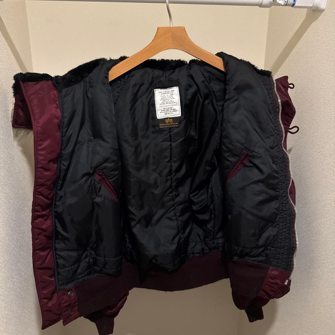 90's USA製 ALPHA INDUSTRIES N2B ボルドー