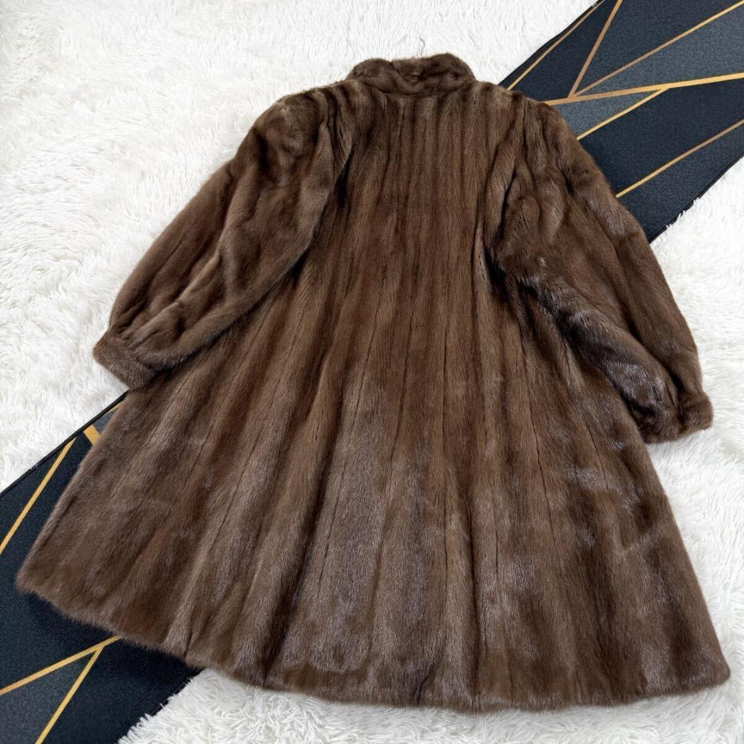 美品 裾周り229㎝ ジョセフィーヌ パステルミンク コート 金サガ AA195