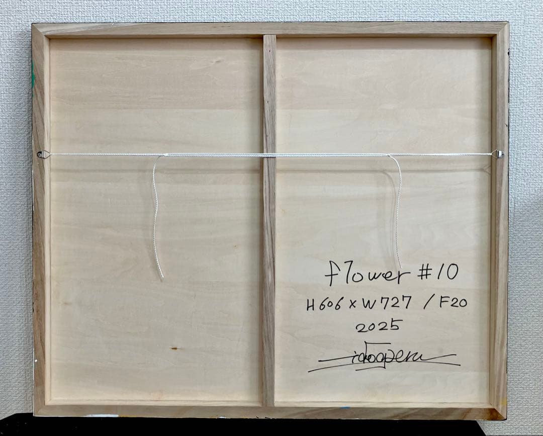 原画　花　額付き　花の絵　静物画　絵画　アクリル画　現代アート　手描き　一点物