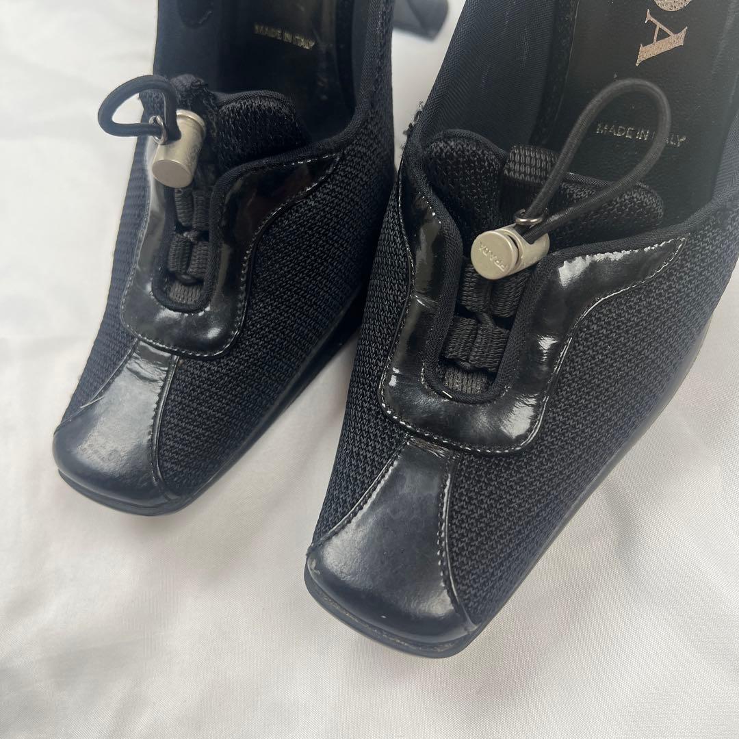 靴 Archive PRADA mesh mules black