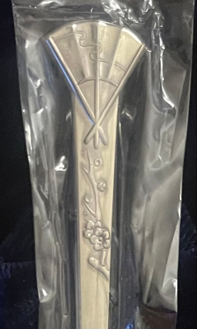 純銀 銀製 菓子楊枝 3本セット 木箱入り 総重量35g 未使用