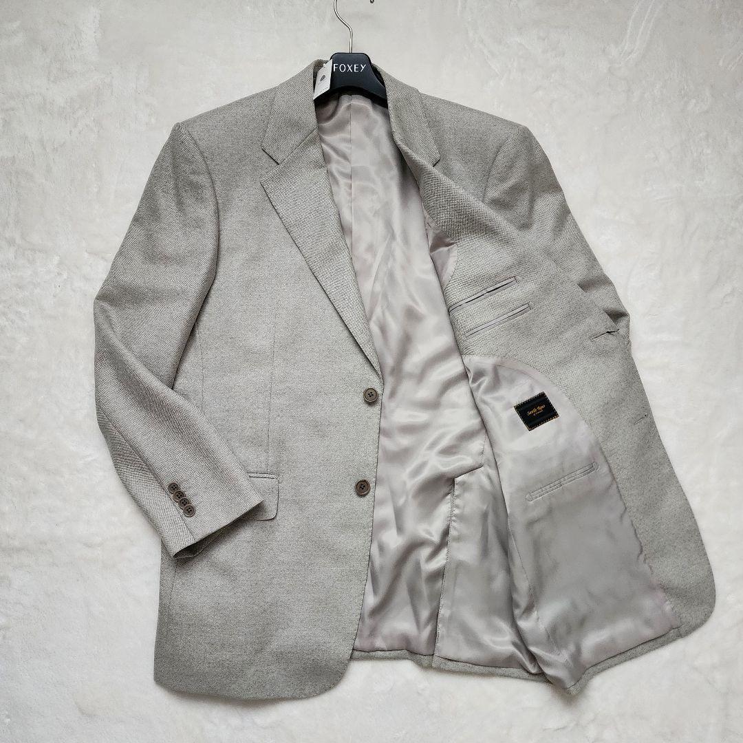 【新品】サヴィルロウ カシミヤ ウール テーラードジャケット XL・AB6