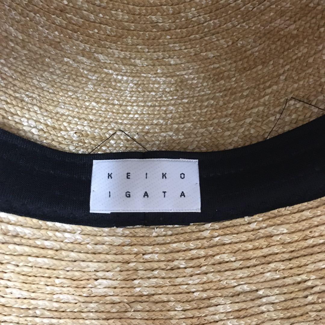 KEIKO IGATA 麦わら帽子 リボン