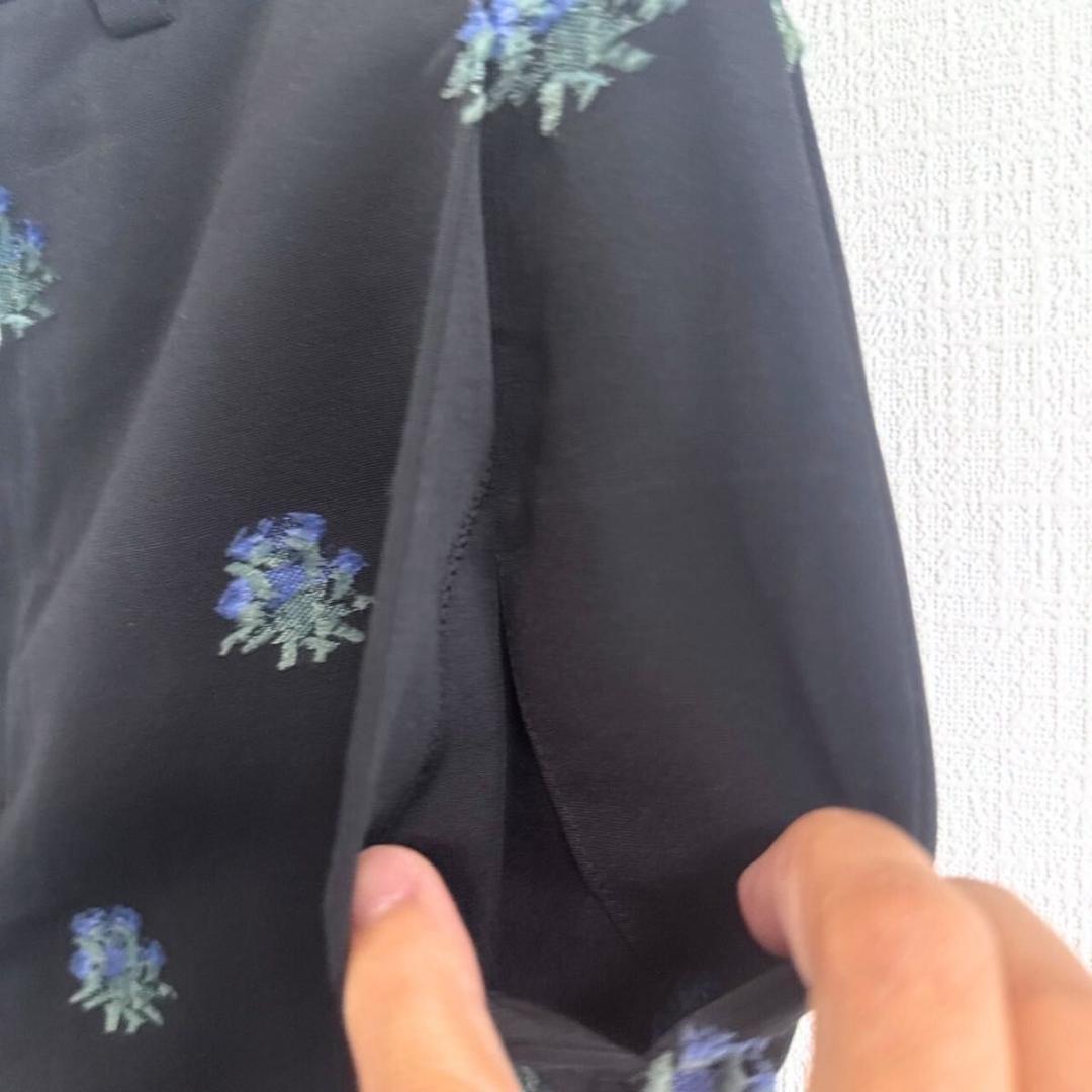 【美品】LOEFF アザミ ジャカード クロップドパンツ ロエフ