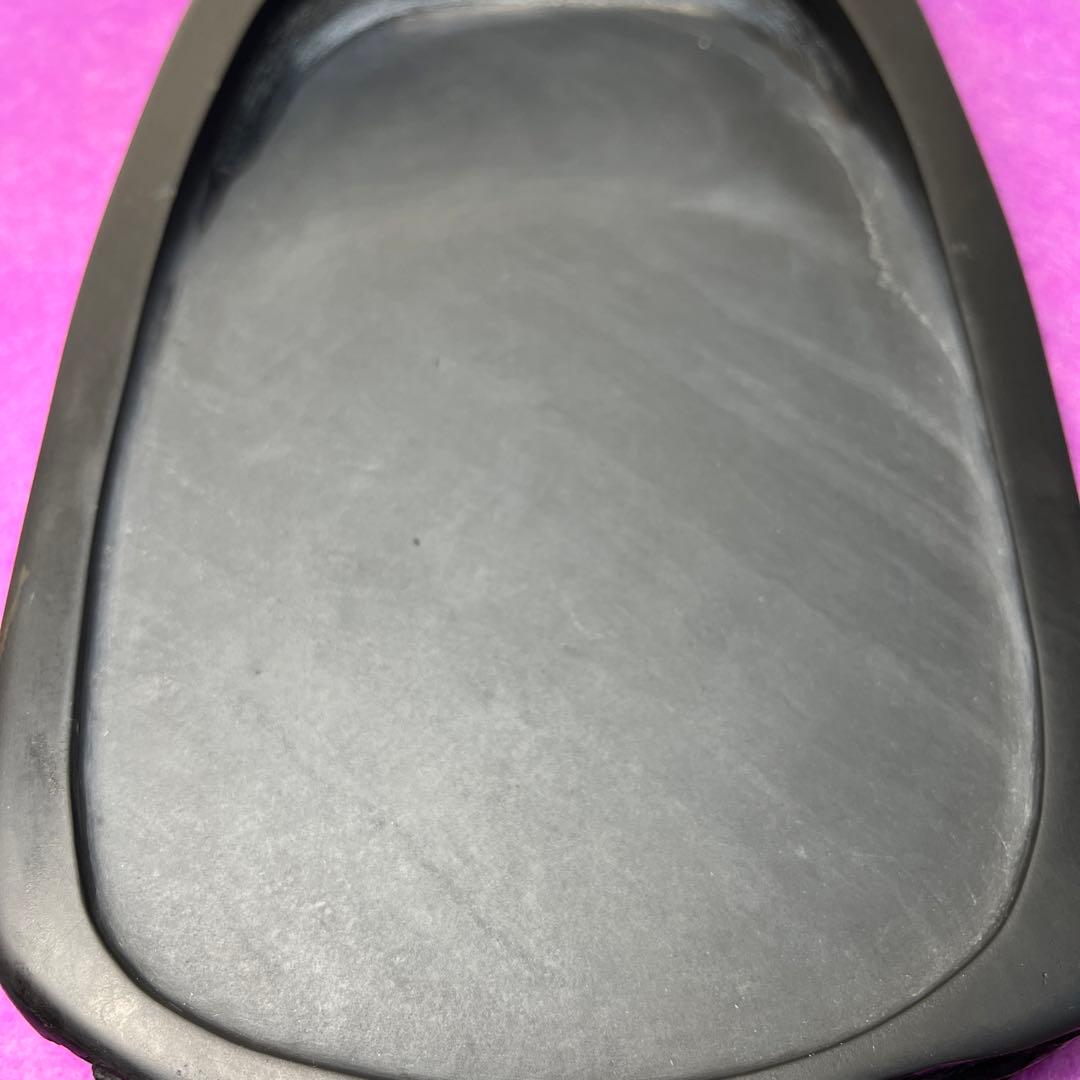 ⭕️22cm超　2kg超　大型雨端本石　大型自然硯　石紋綺麗　58年経過　記念品