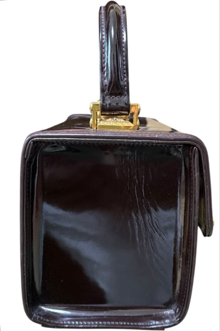 【VERSACE ヴェルサーチ】極希少品！ハンドバッグ サンバーストロゴ 美品！