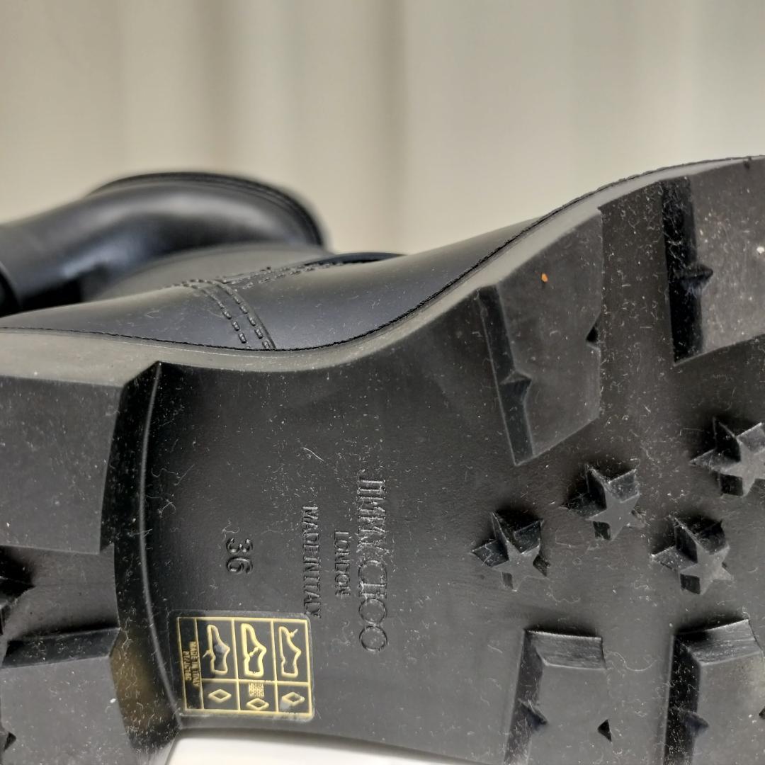 ⑲ JIMMY CHOO ジミーチュウ レインブーツ 36 23cm