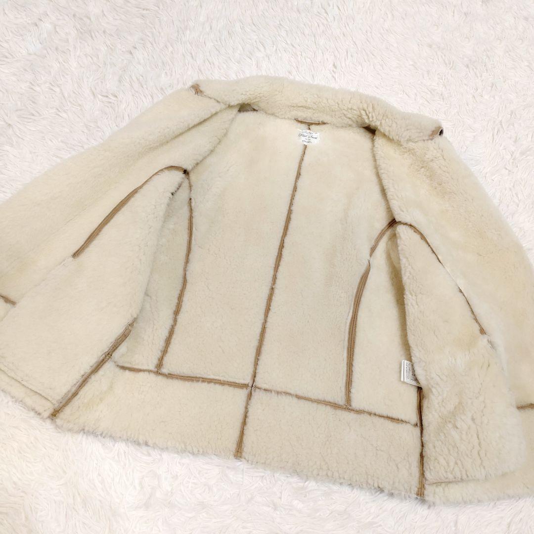 【モンブラン】リアルムートン ライダースジャケット S