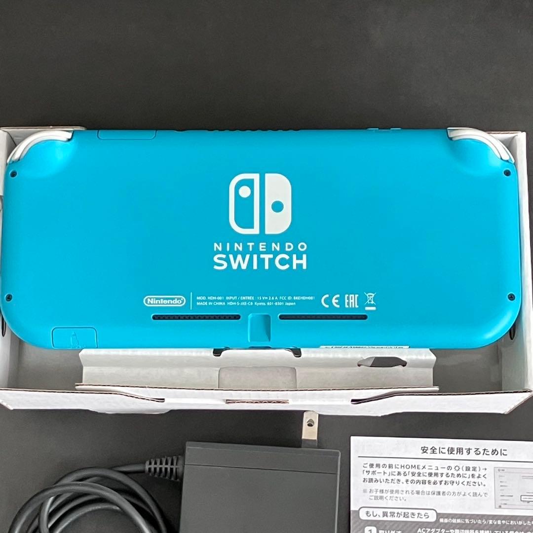 m*2様 Nintendo Switch Lite 本体 ターコイズ　あつまれど