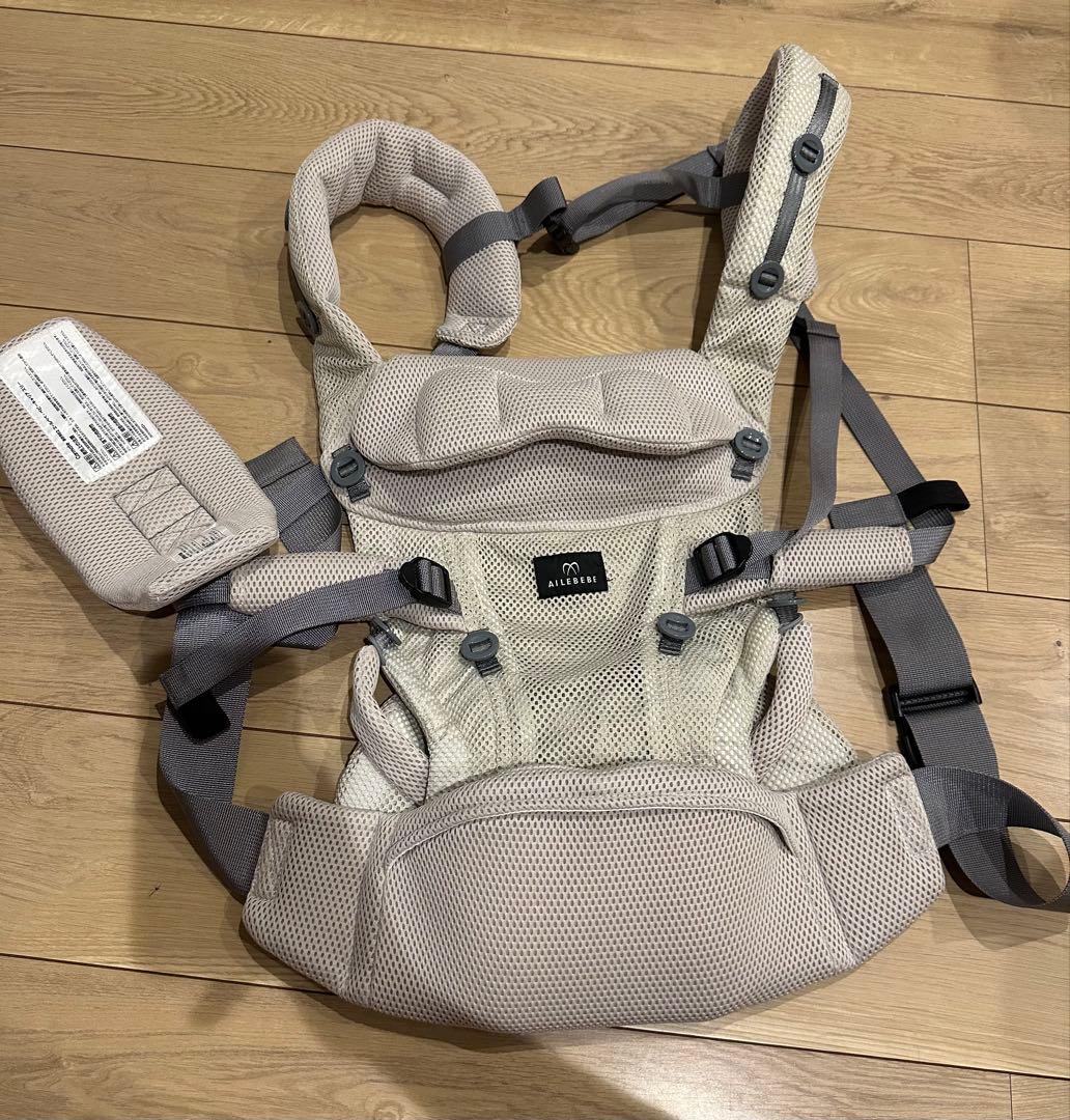 BB902 エールベベ・ベビーキャリア スリー ライトベージュ　抱っこひも