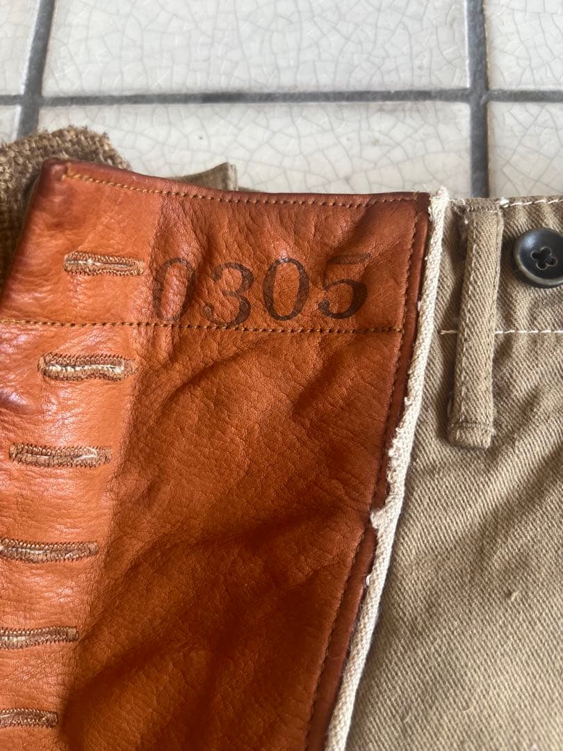 KAPITAL キャピタル　希少 本革仕様 チノ ピエロパンツ ベージュ 3