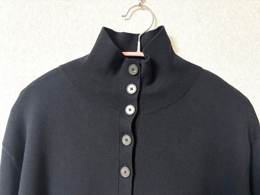 GALLARDAGALANTE タグ付きハイネックロングニットワンピース 黒