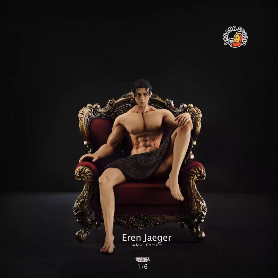 進撃の巨人 エレン&リヴァイ兵長 ガレージキット スタチュー フィギュア