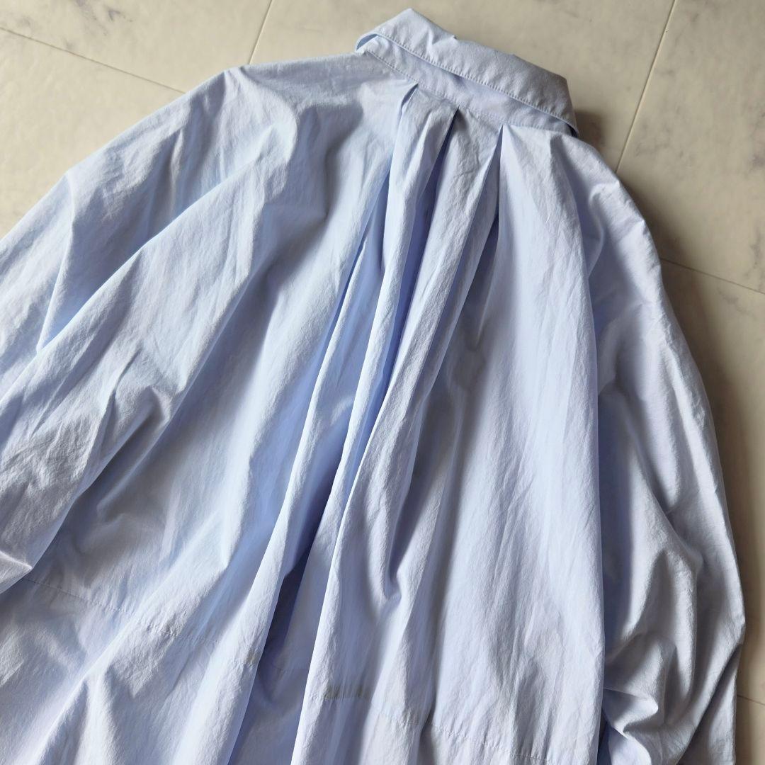 美品✨プルミエアロンディスモン　タイプライタースキッパーワンピース　ブルー