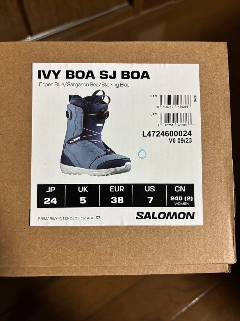 【新品、未使用】SALOMON IVY BOA SJ BOA スノーボードブーツ