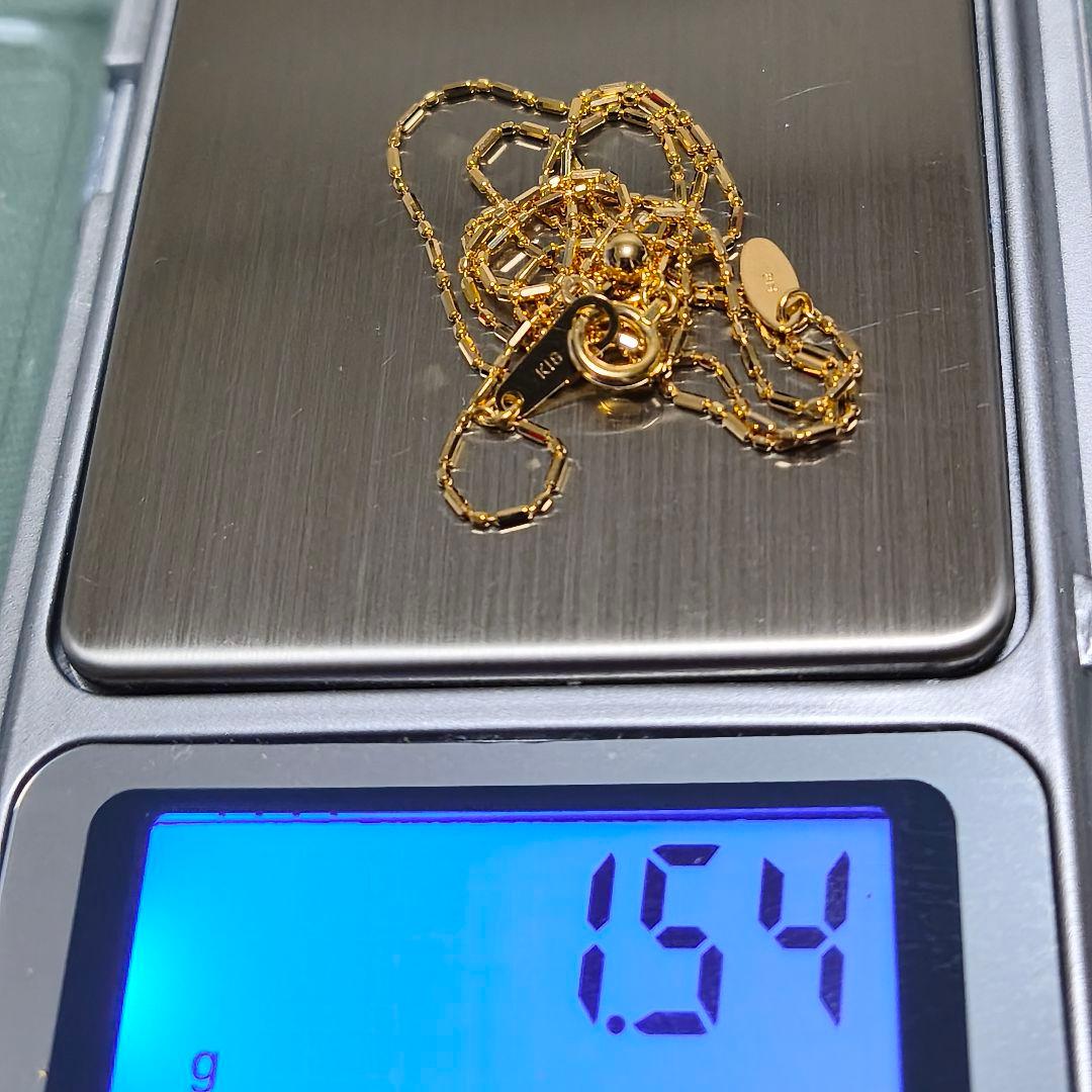 新品　K18 イエローゴールド 　ネックレス　45cm スライドアジャスター