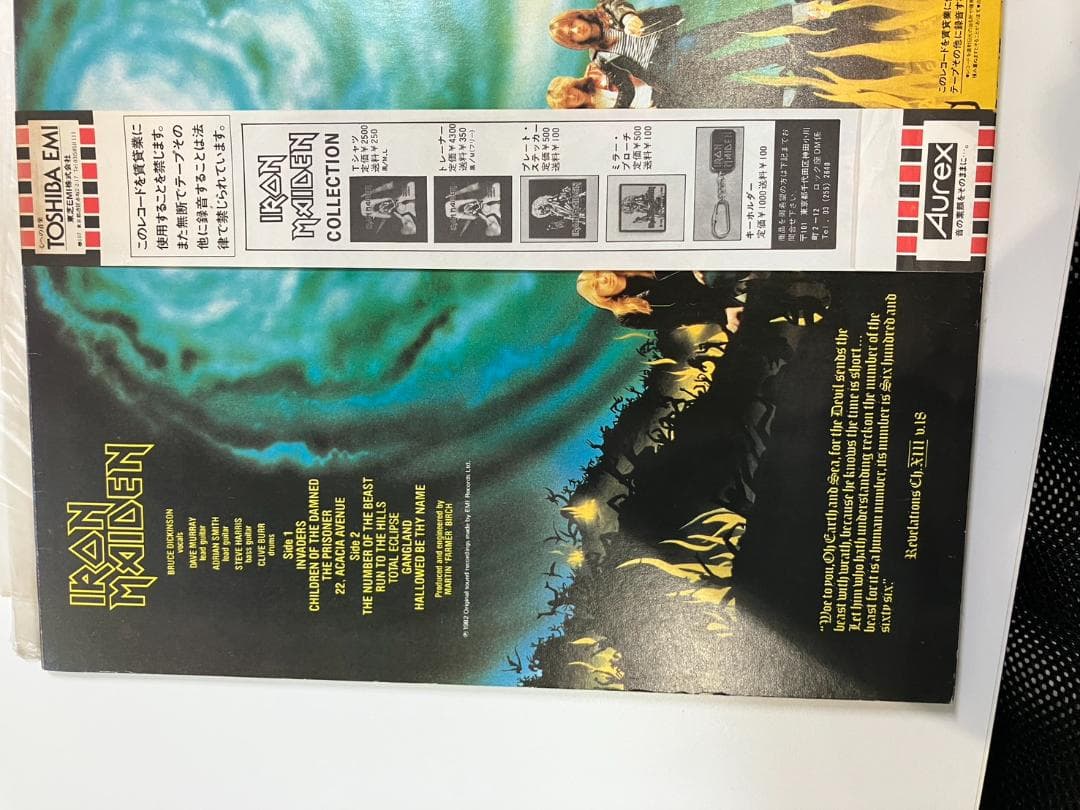 【動作未確認】アイアン・メイデン 魔力の刻印 LPレコード