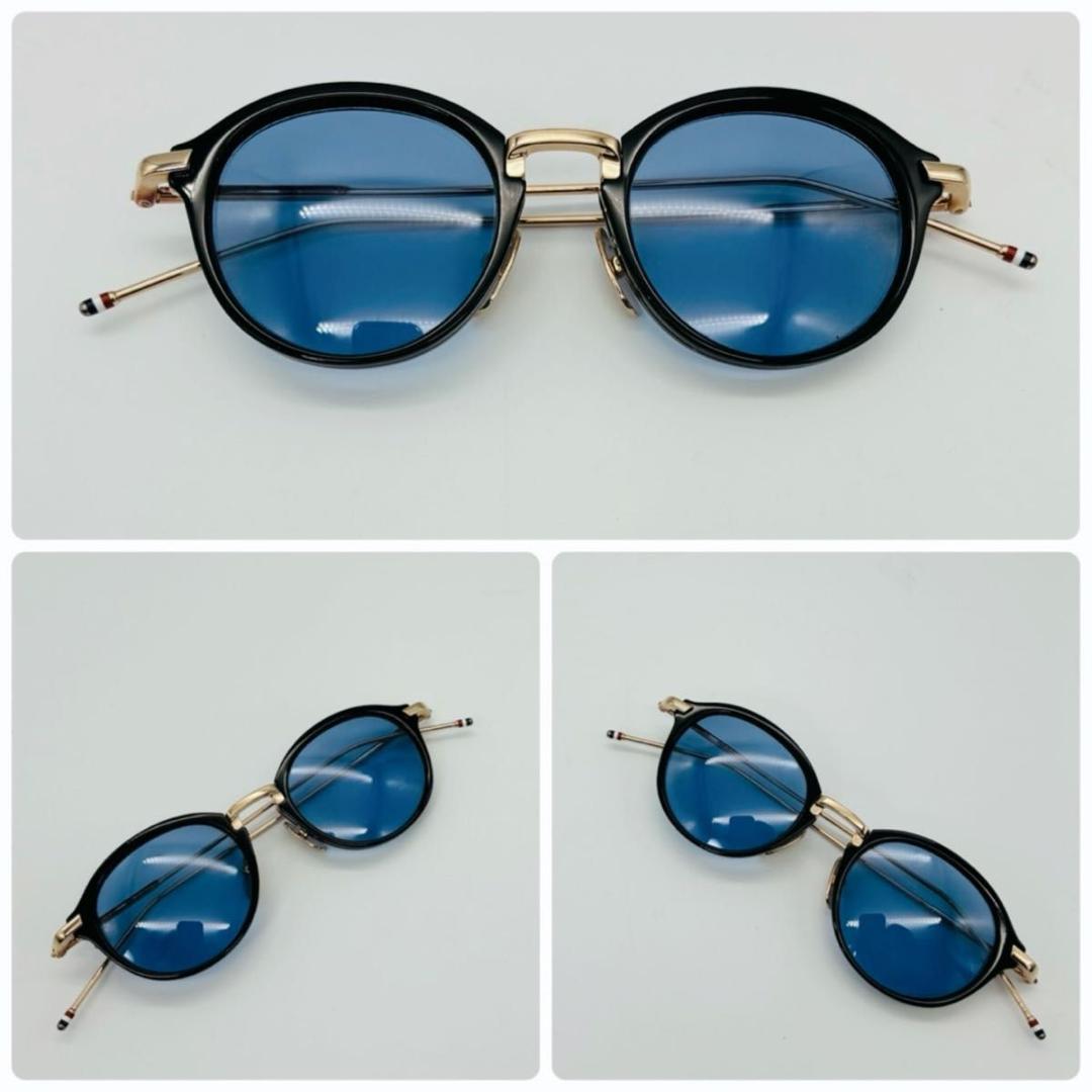 トムブラウン TB-011 サングラス ブルーレンズ 芸能人着用モデル