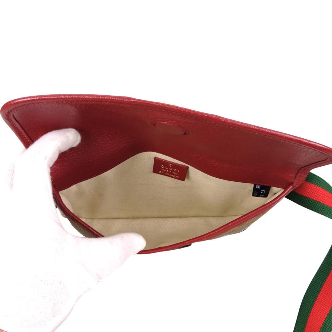 本物 未使用■グッチ■ベルトバッグ ミニ GGスプリーム オフディア ドラえもん