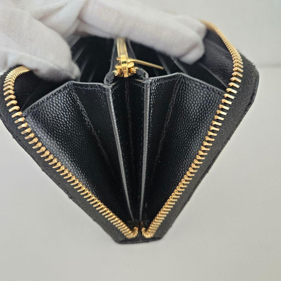サンローラン SAINT LAURENT モノグラム長財布 ブラック