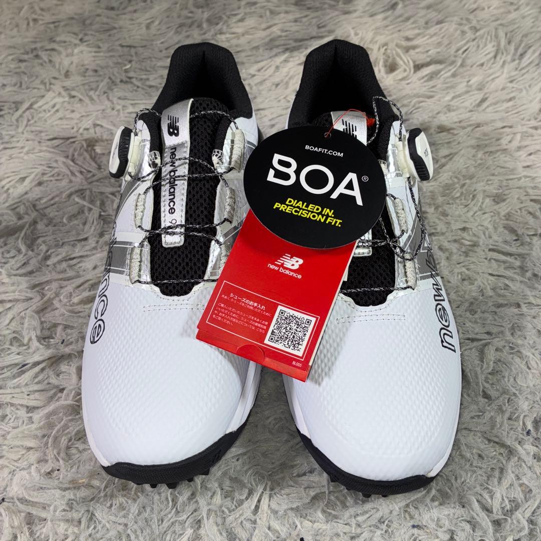新品タグ付NEW BALANCEゴルフスパイクUGBF996X 24.5 BOA