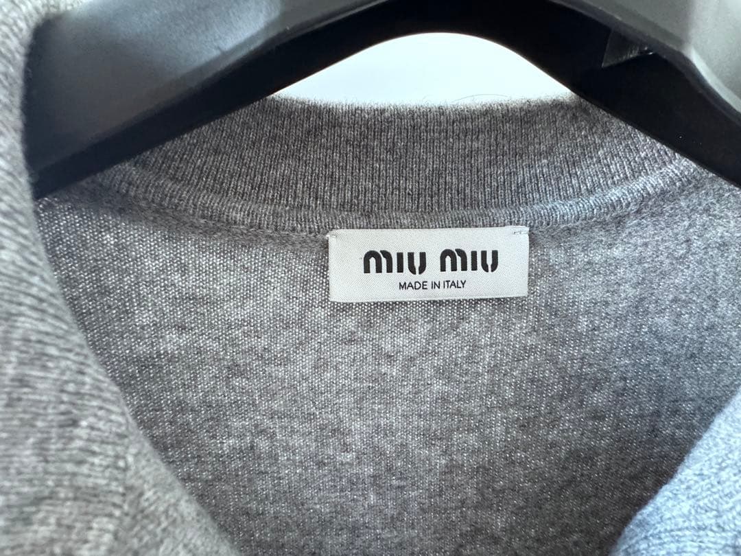 miu miu グレー ポロセーター,44
