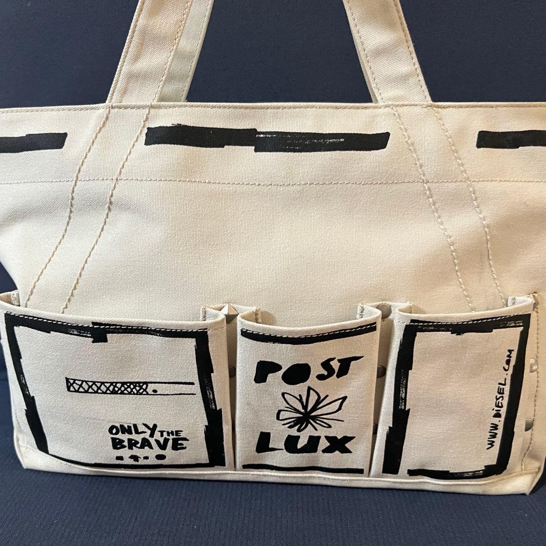 DIESEL 20〜25L程度 ボストンバック ジッパー スタッズ ジッパー