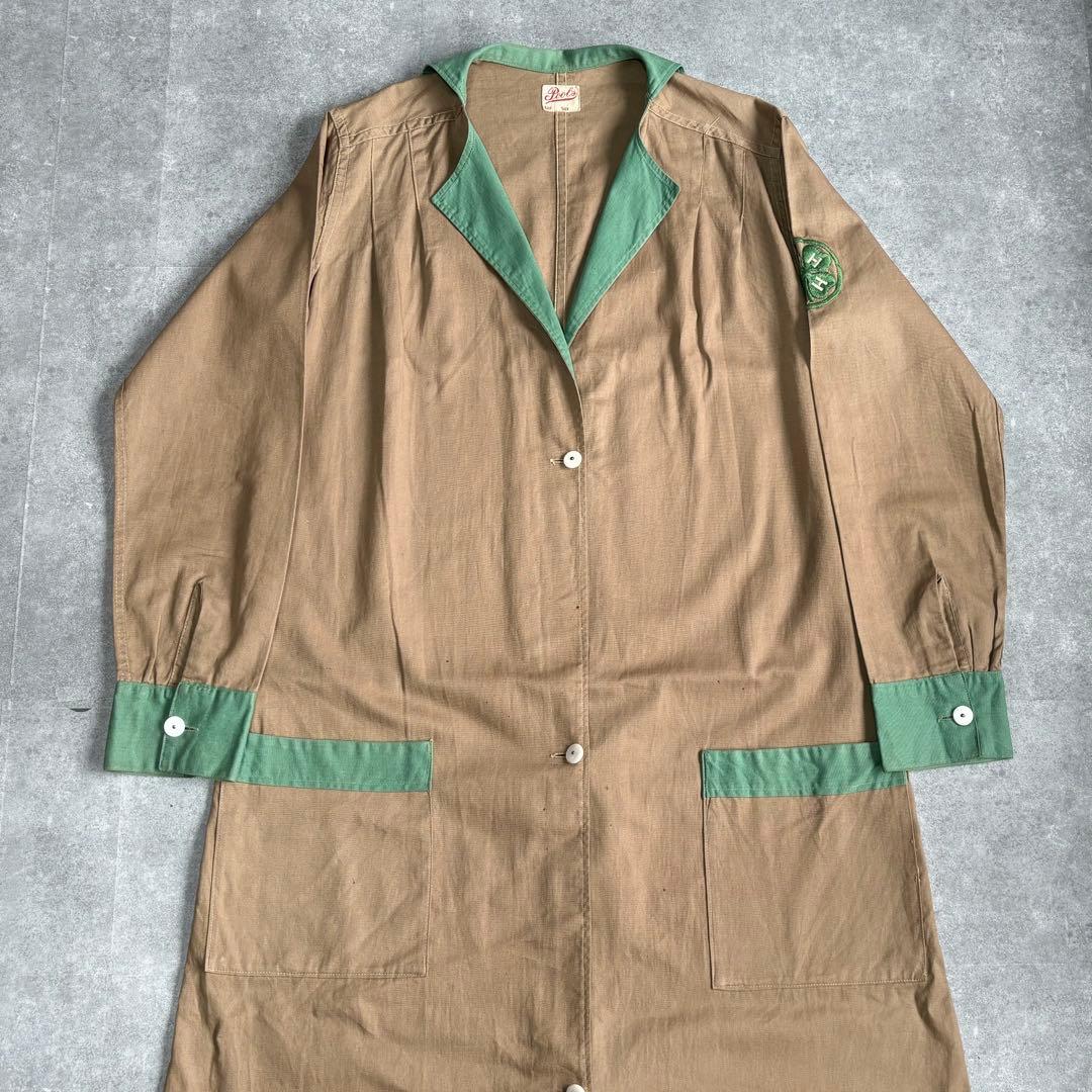 30s Pool’s チェンジボタン ショップコート ダスター アトリエコート