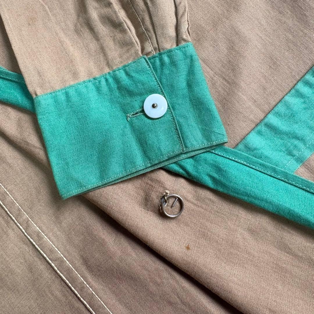 30s Pool’s チェンジボタン ショップコート ダスター アトリエコート