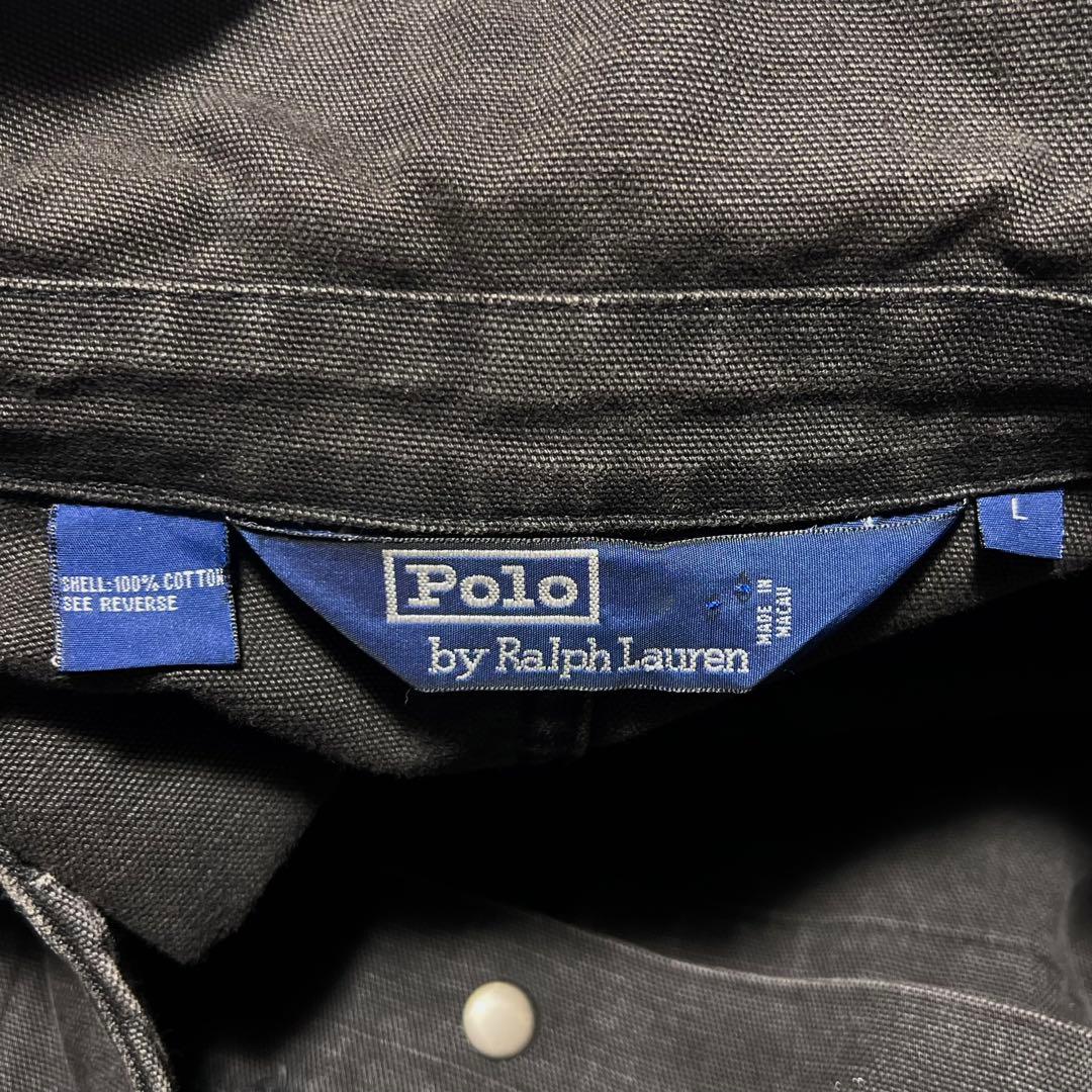 あ*あ様 古着 90s ポロ ラルフローレン ハンティングジャケット 黒 ブラッ