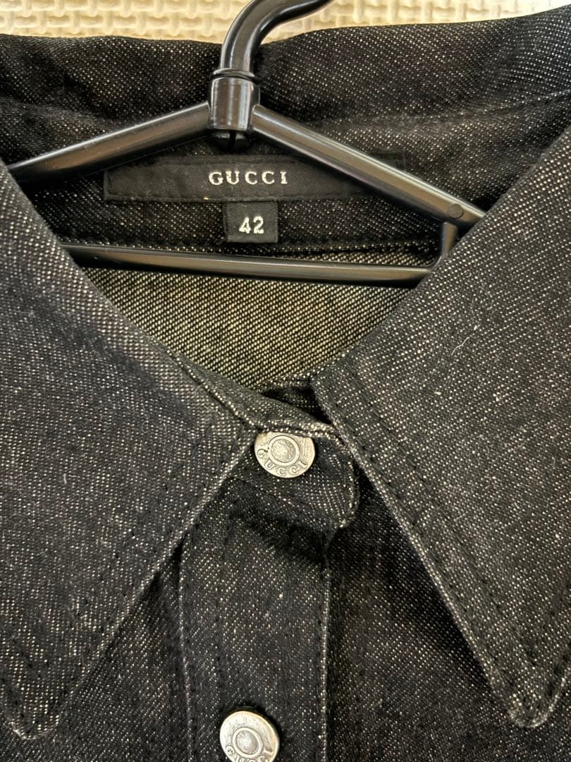 s*h様 GUCCI グッチ ジージャン 42 美品 ブラックデニム