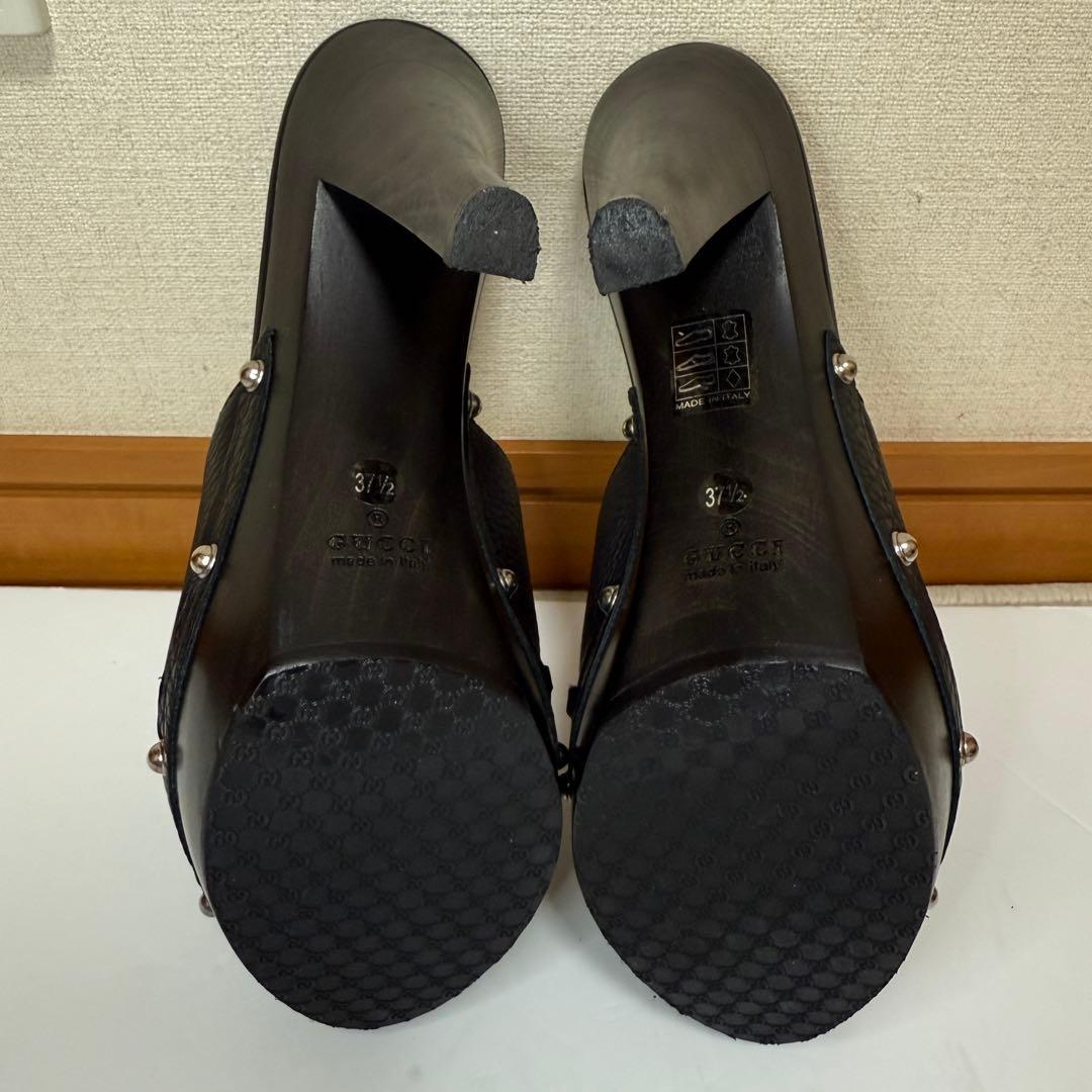 ★超美品★GUCCI サンダル ／ ミュール グッチ ブラック レザー