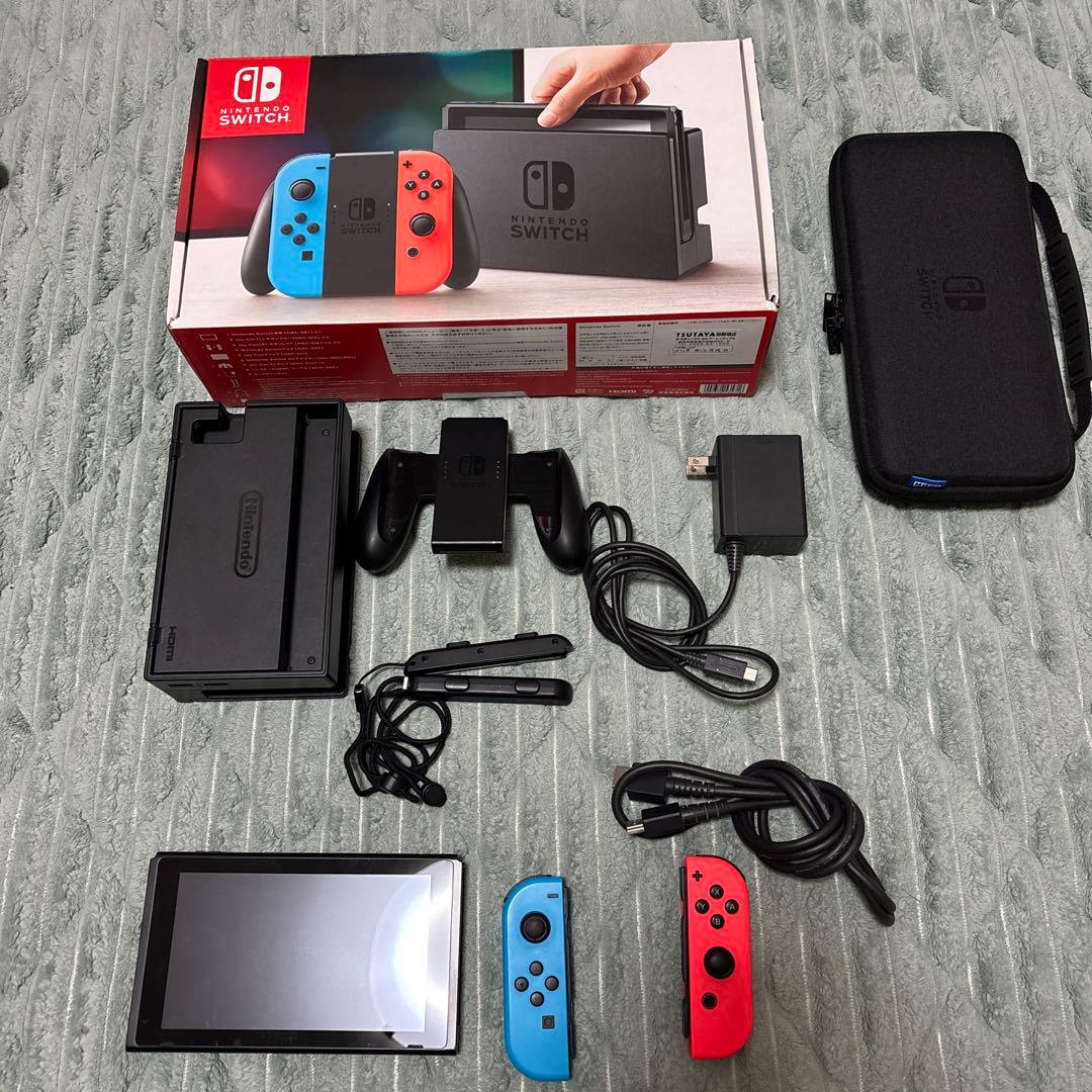 【ケースおまけ付】Nintendo Switch 本体フルセット 付属品完備