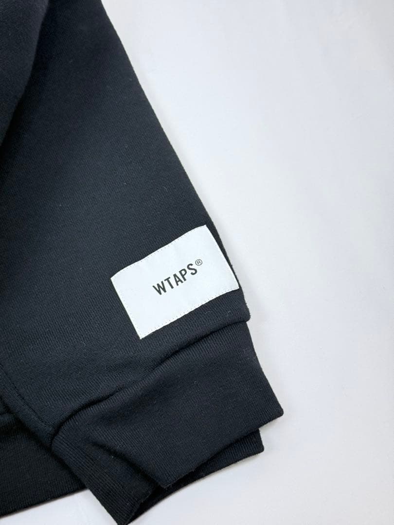 WTAPS WTVUA 刺繍ロゴ スウェット 黒 X01 ダブルタップス