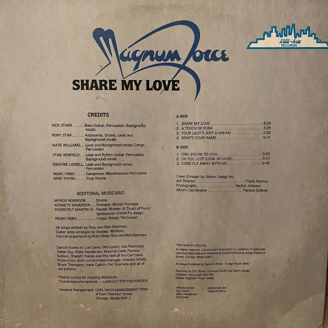 Magnum Force Share My Love レコード
