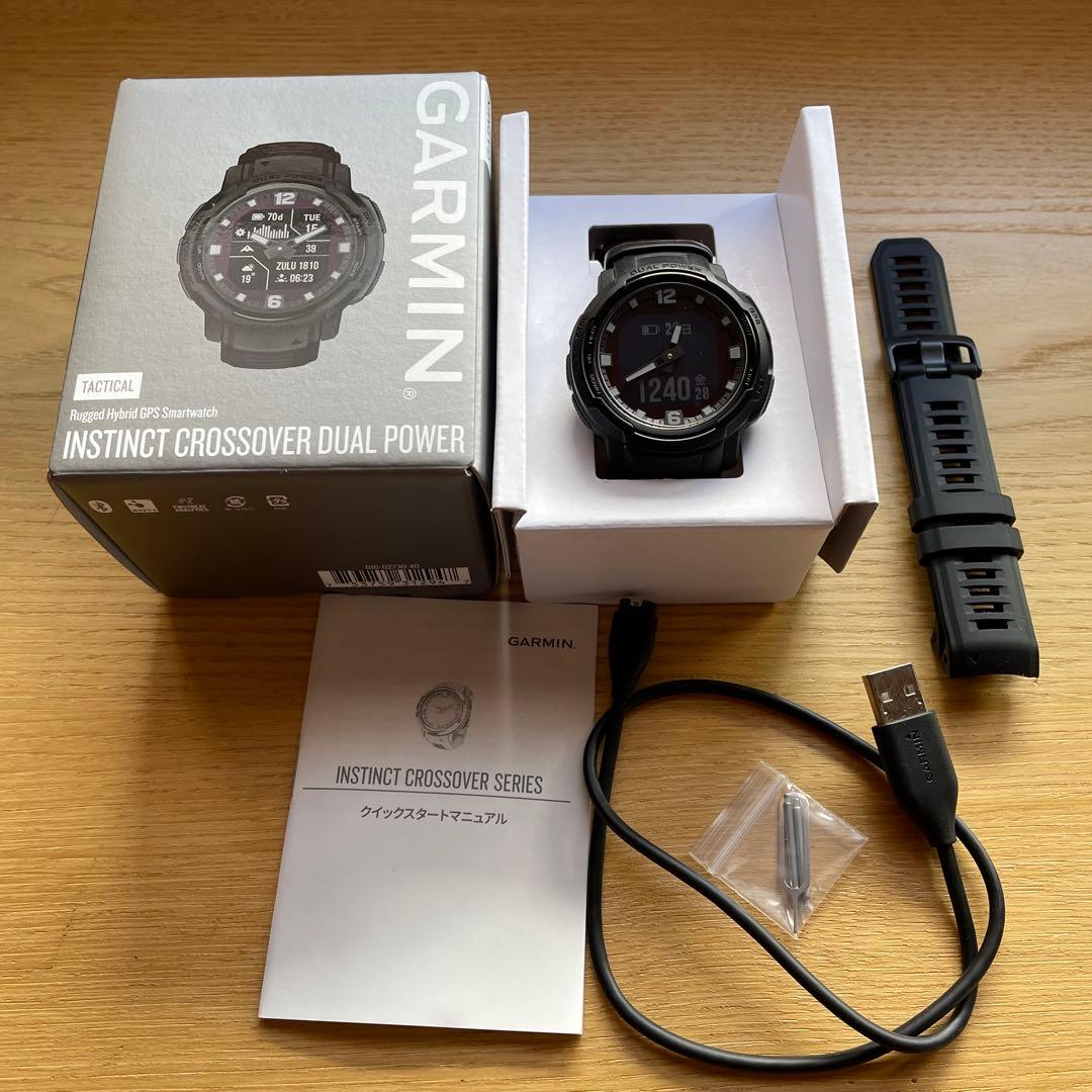 ガーミンGARMIN INSTINCT CROSSOVER DUAL POWER