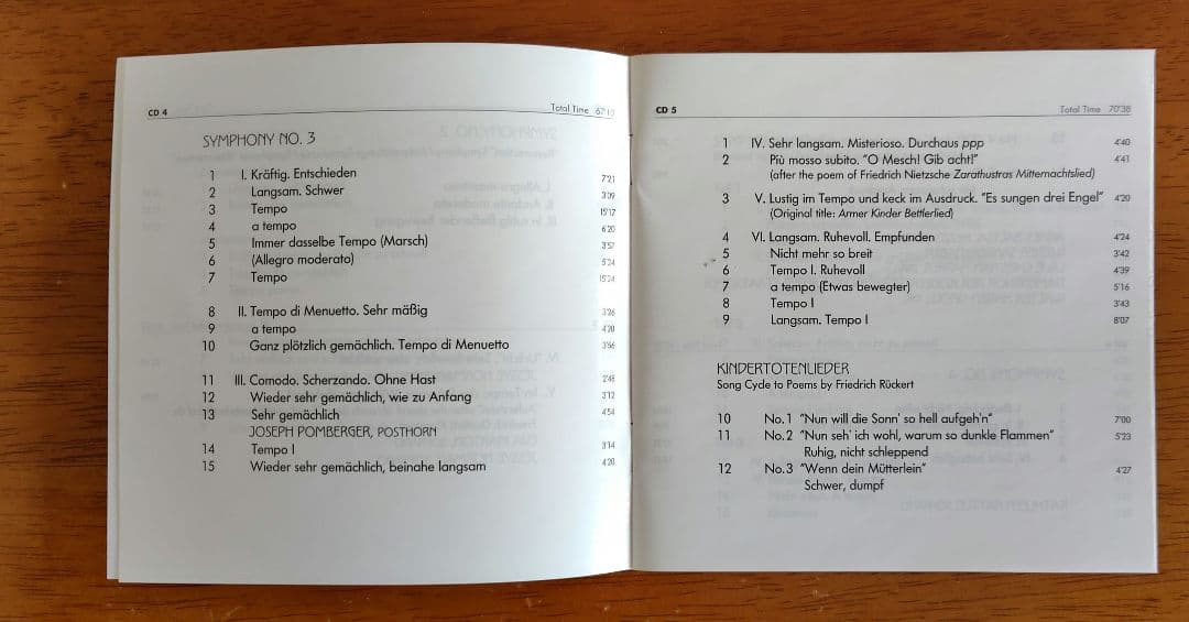 マゼール、ウィーンフィル　マーラー交響曲全集　1番〜10番1楽章　バラ可能