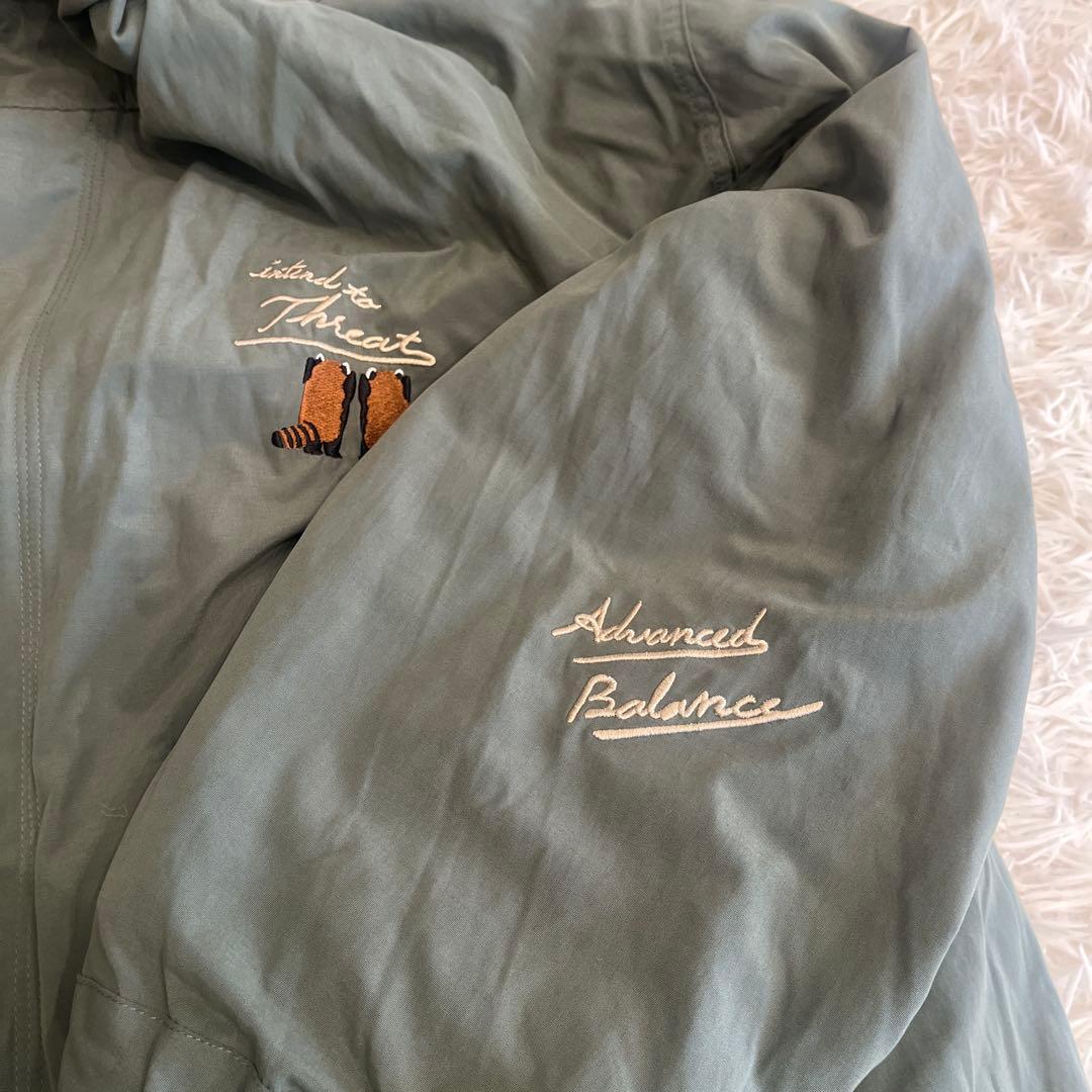 グラニフ ショートモッズコート IKAKU レッサーパンダ 3way Ｌ刺繍