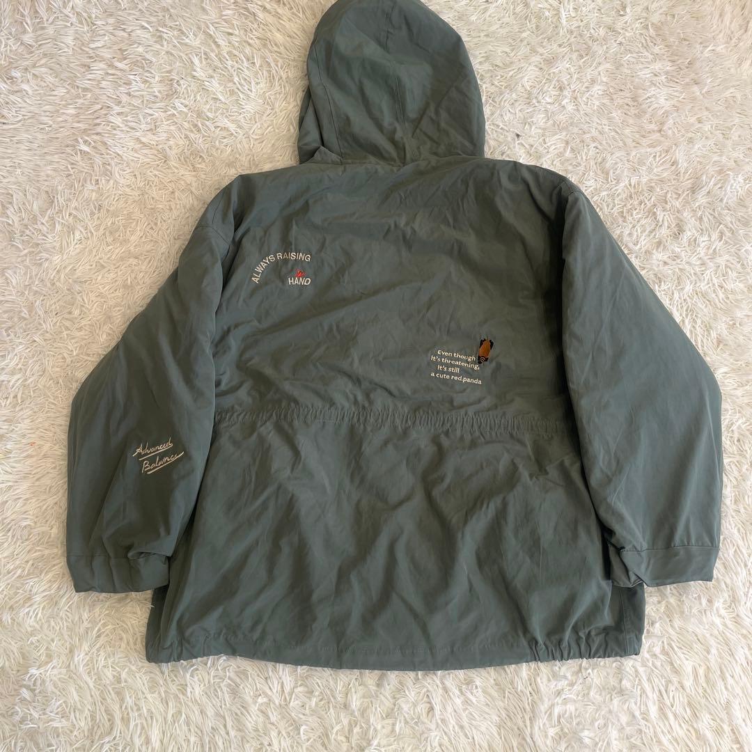 グラニフ ショートモッズコート IKAKU レッサーパンダ 3way Ｌ刺繍