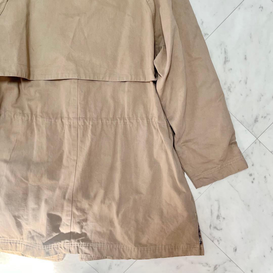 papas パパス モッズコート ミリタリージャケット ベージュブラウン M