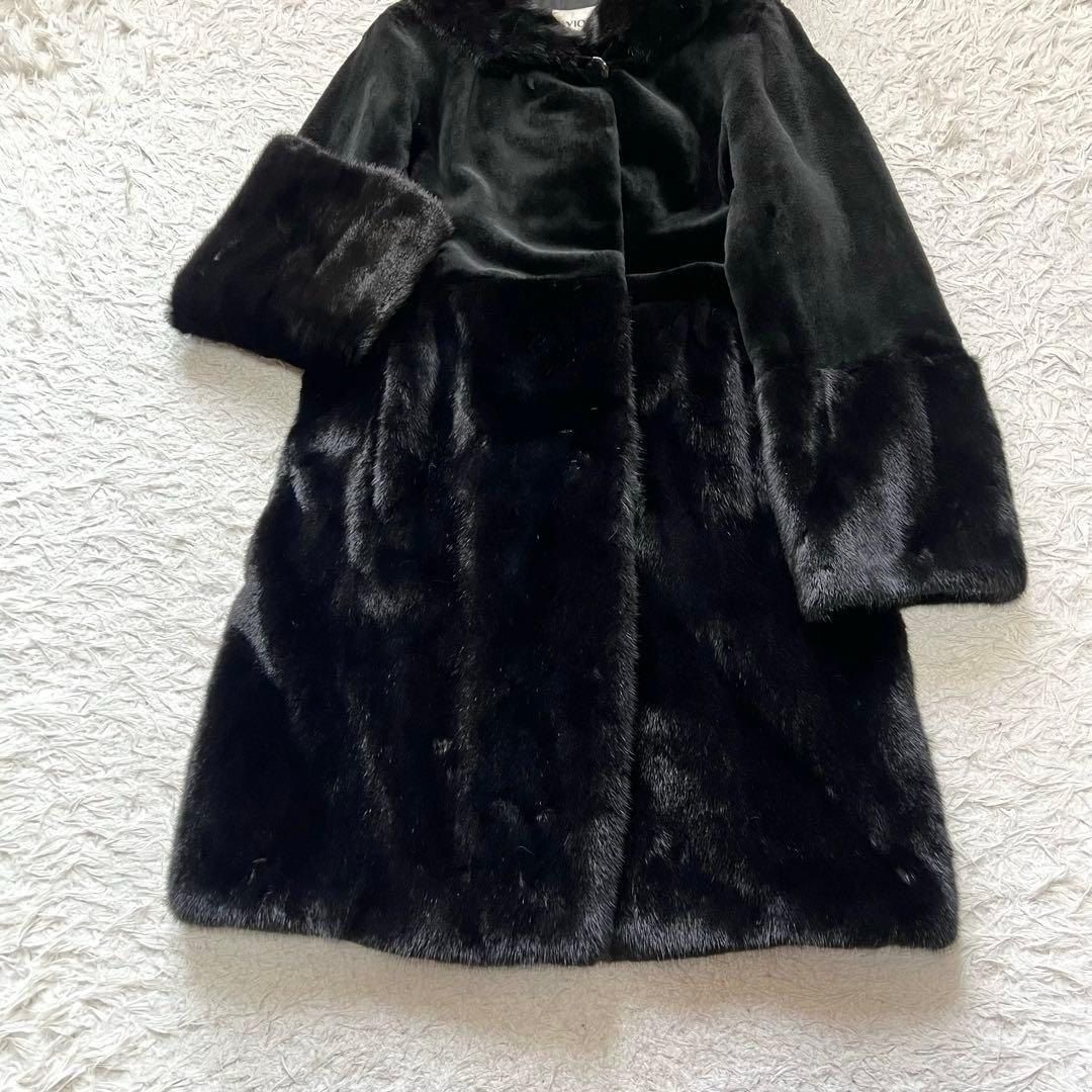 近年モデル コペンハーゲン ミンクファー シェアードコート フード付 軽量 毛皮