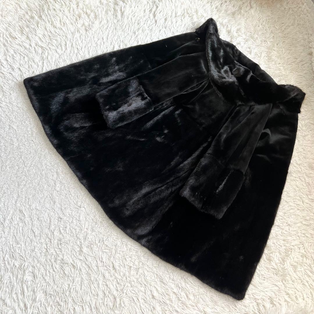 近年モデル コペンハーゲン ミンクファー シェアードコート フード付 軽量 毛皮