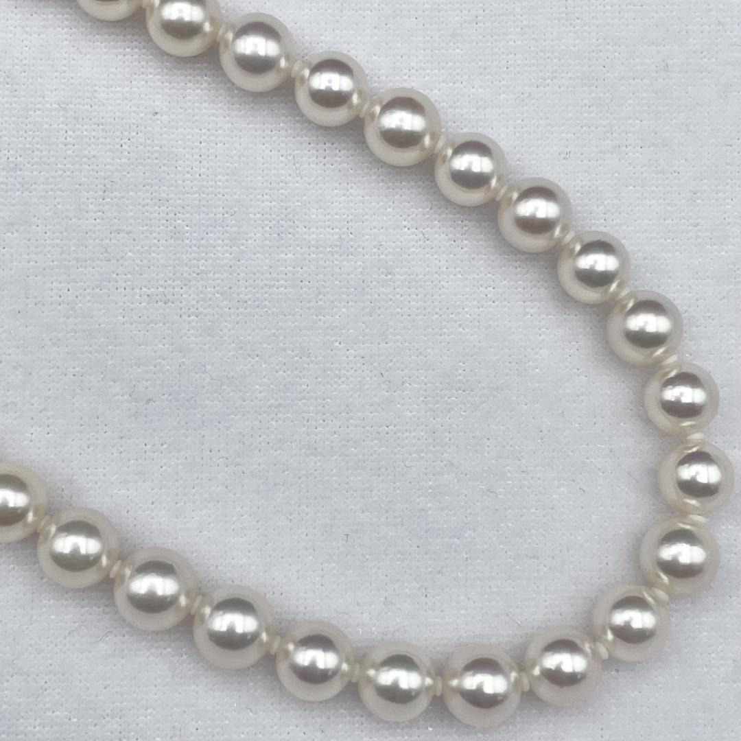 アコヤ真珠 花珠 真珠総合研究所鑑別書 約7-7.5 ネックレス イヤリング