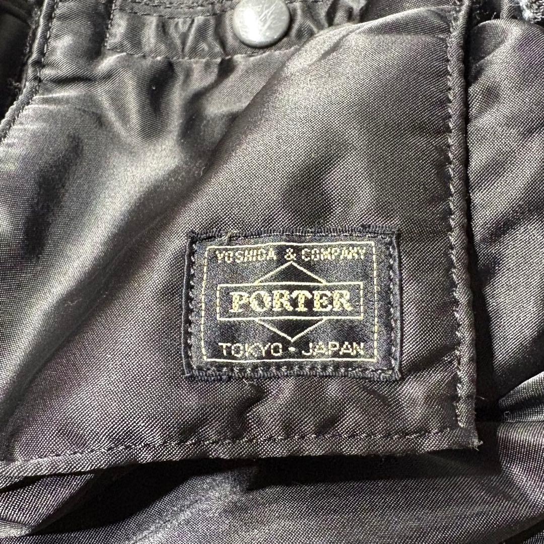 美品 PORTER ポーター タンカー ウエストバッグ ボディバッグ ブラック
