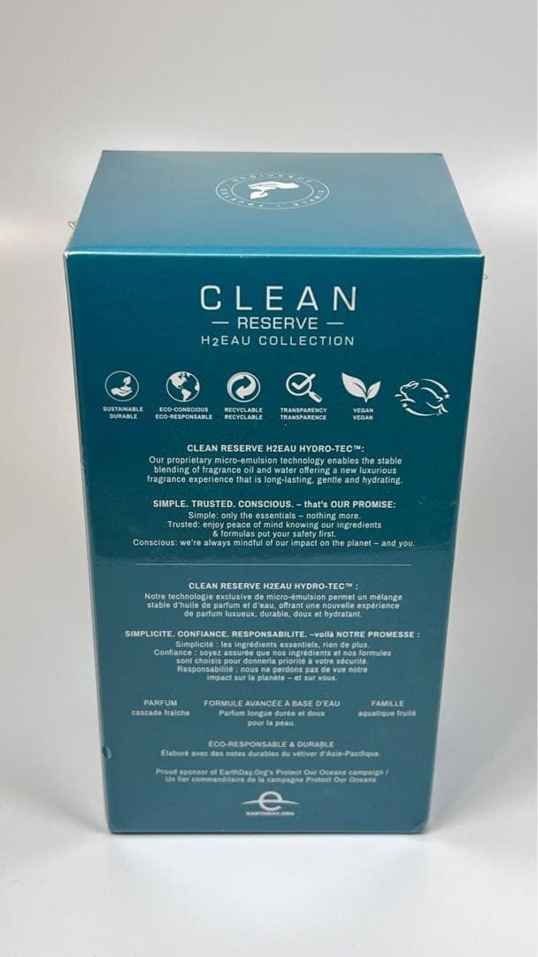 CLEAN クリーン　リザーブ　H2オー　ウォーターフォール　オードパルファム