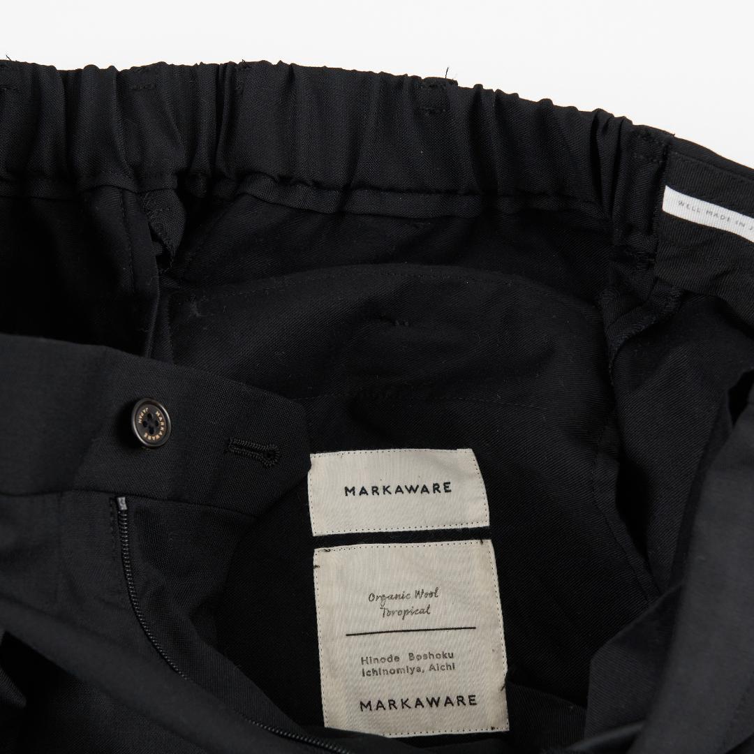 パンツ PEGTOP TROUSERS ORGANIC WOOL TROPICAL