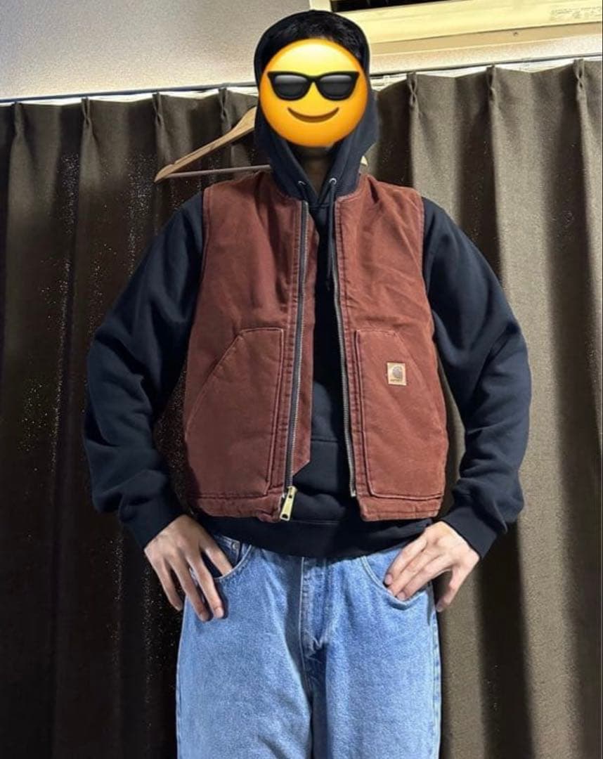 ‼️Vintage Carhartt ダックベスト V02 CLY サイズ:S