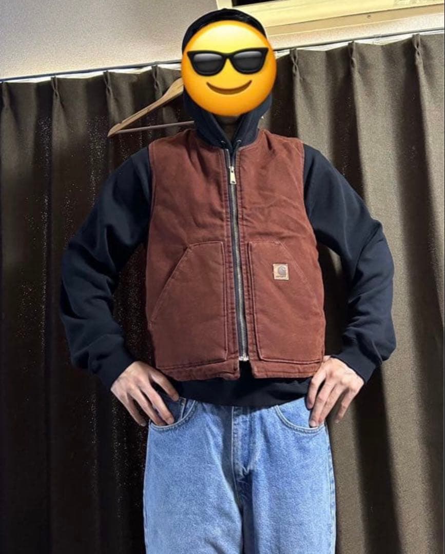 ‼️Vintage Carhartt ダックベスト V02 CLY サイズ:S